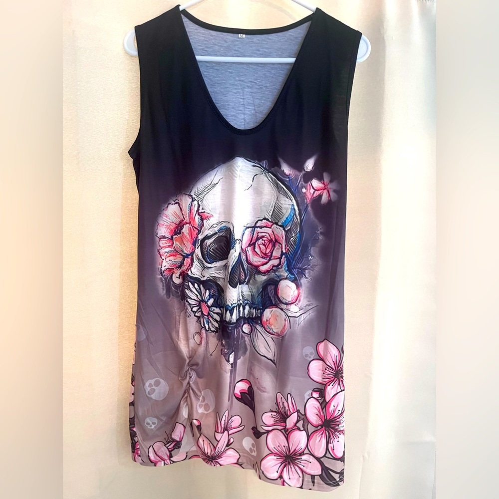 Skull and flowers dress